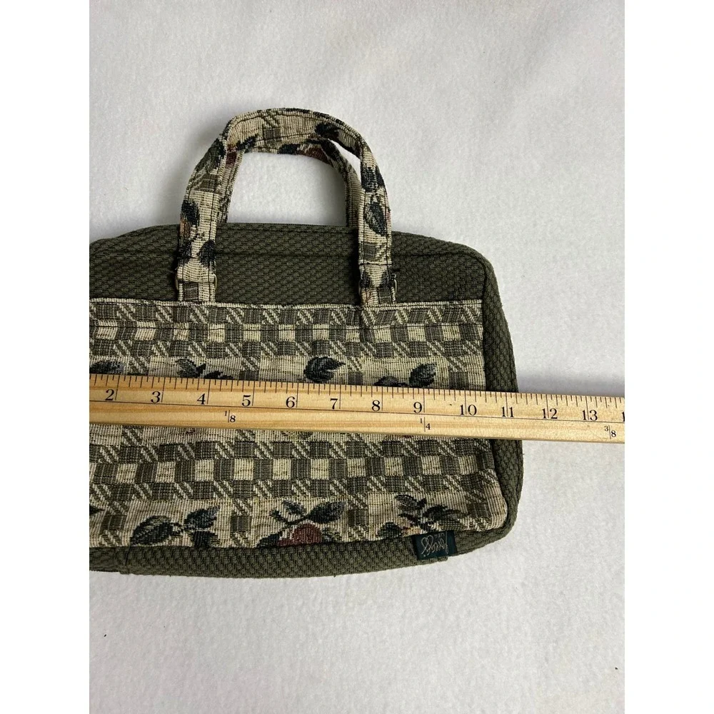 Cottagecore Gregg USA XL Olive Green Tapestry Fruit Bible Cover Organizer Bag